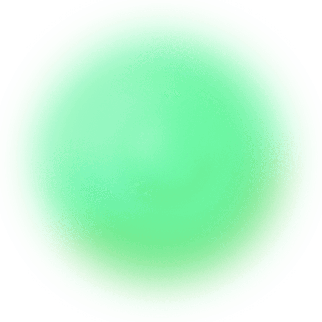 Green circle background